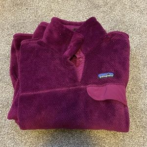 Purple Patagonia Fleece Pullover